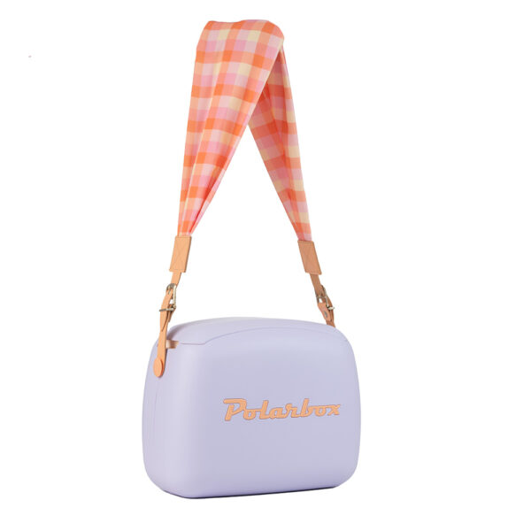 Keičiamas dirželis Polarbox šaltkrepšiui Asa vichy maroon